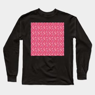 Pink Woven Stars Long Sleeve T-Shirt